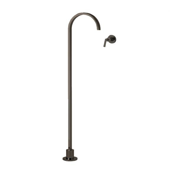 Lacava - Arch Floor-Standing Spout And Wall-Mount Mixer With Lever Handle. Includes Rough-In And Trim
