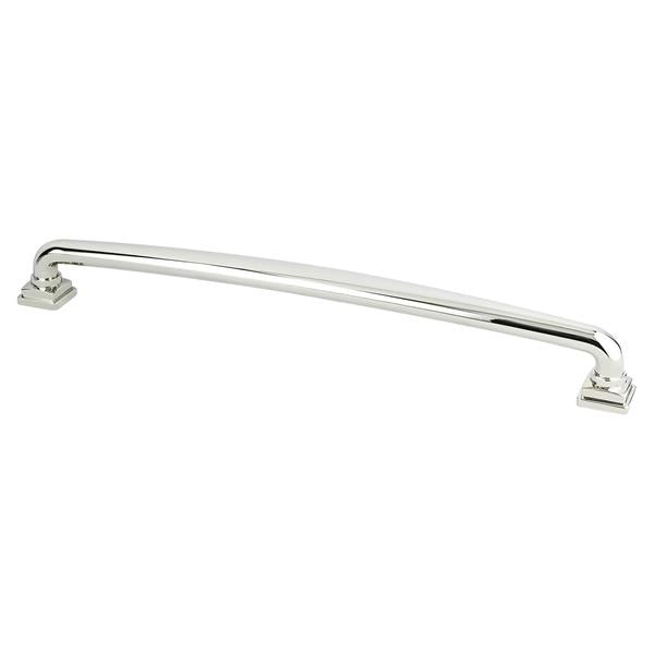Berenson - Tailored Traditional 12 inch CC Polished Nickel Appliance Pull