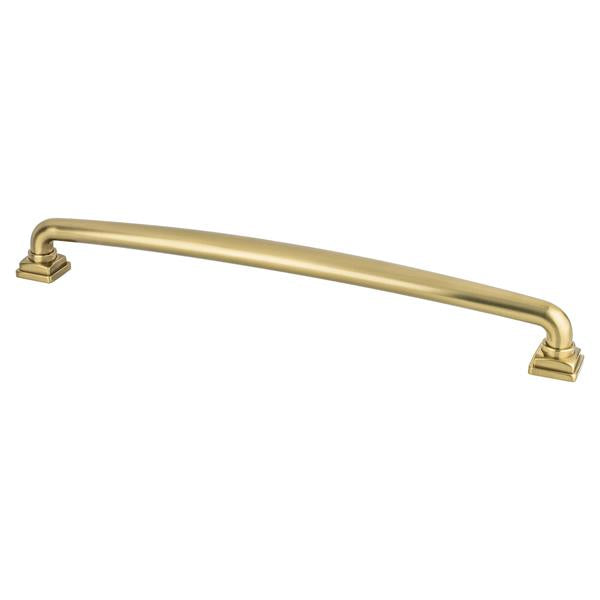 Berenson - Tailored Traditional 12 inch CC Modern Brushed Gold Appliance Pull