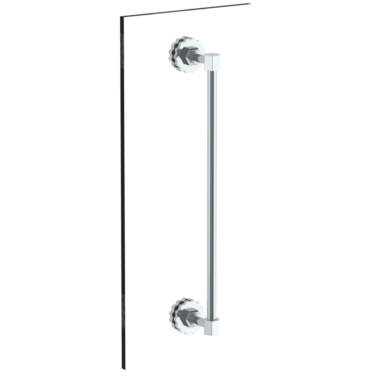 Watermark - James 18 Inch shower door pull/ glass mount towel bar