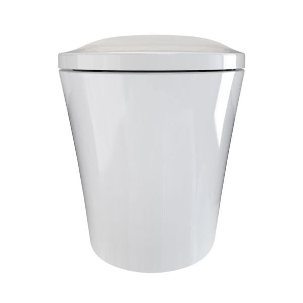 Maidstone - One-Piece Heated Seat Kick Flush Smart Toilet Bidet Combo - White