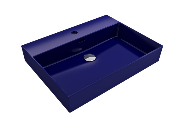 Bocchi - Milano Wall-Mounted Sink Fireclay 24 inch with Overflow