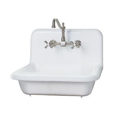 Maidstone - 24 Inch Cast Iron High Back Sink