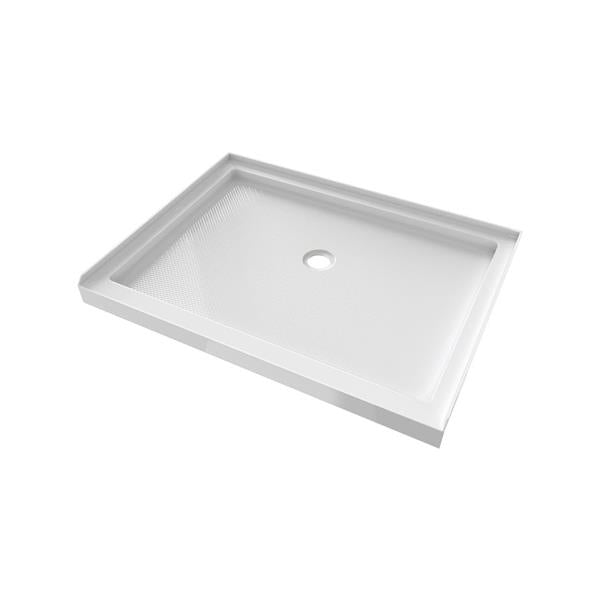 Maidstone - 48 x 36 Inch Acrylic Shower Base Center Drain - White