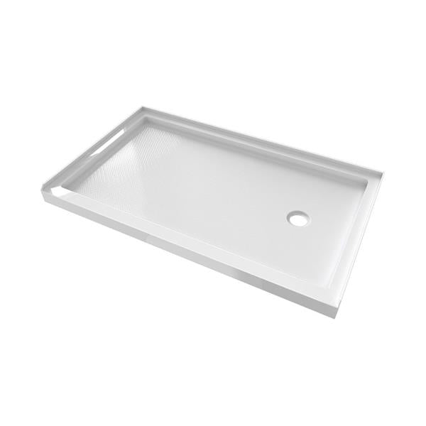 Maidstone - 60 x 36 Inch Acrylic Shower Base Right Drain - White