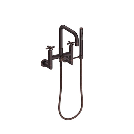 Newport Brass - East Square Exposed Tub & Hand Shower Set - Wall Mount