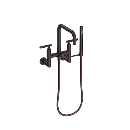 Newport Brass - East Square Exposed Tub & Hand Shower Set - Wall Mount