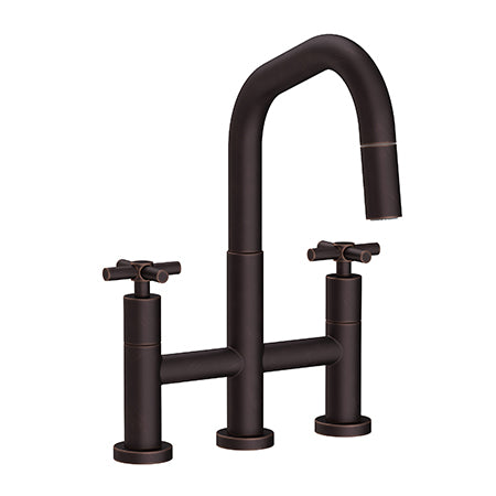 Newport Brass - East Square Kitchen Bridge Pull-Down Faucet