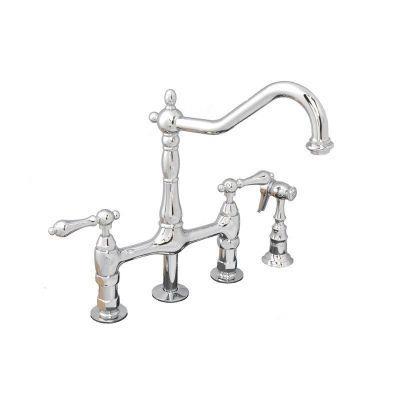 Maidstone - Adriana Bridge Kitchen Faucet - Metal Lever Handles
