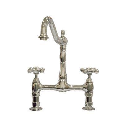 Maidstone - Bolton Bridge Kitchen Faucet - Metal Cross Handles