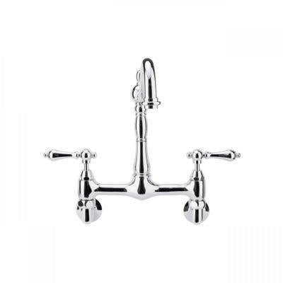 Maidstone - Florian Wall Mount Kitchen Faucet - Metal Lever Handles