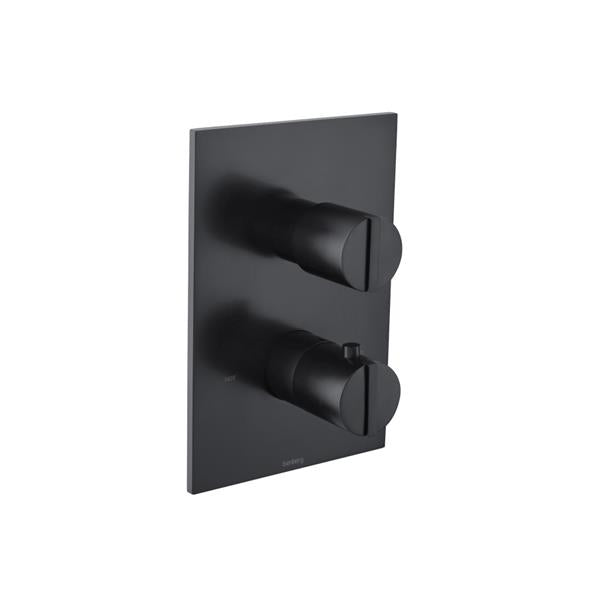 Flusso - 3/4 Inch Thermostatic Valve & Trim - 3 Output