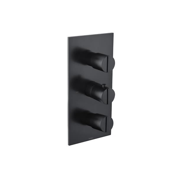 Flusso - 3/4 Inch Thermostatic Valve and Trim - 2 Outputs