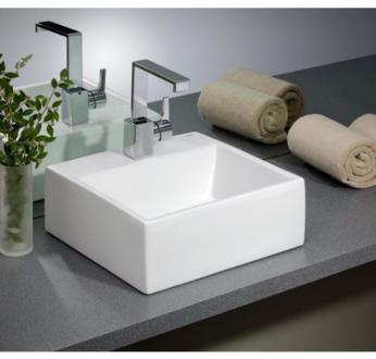 Cheviot - Rio Vessel Sink, 16 Inch, White, Single Hole