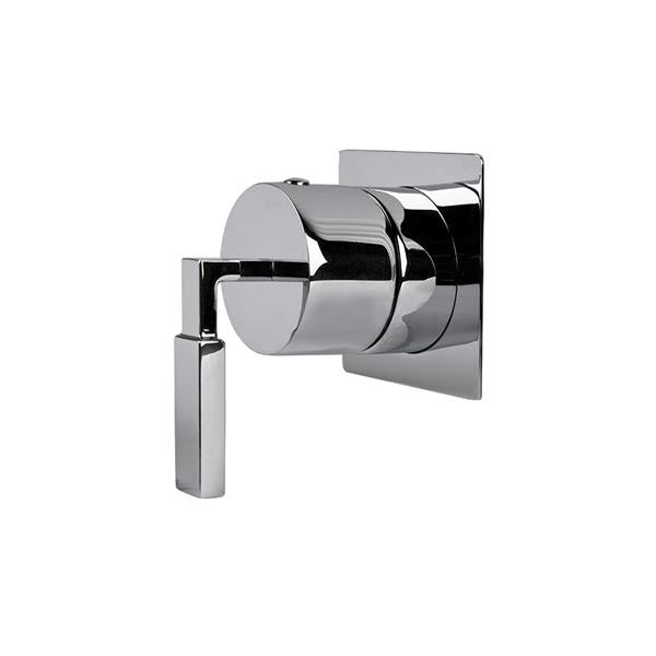 Lacava - Kubista Trim Only - 2-Way Diverter Valve Gpm 10 (43.5 Psi) With Square Back Plate And Lever Handle