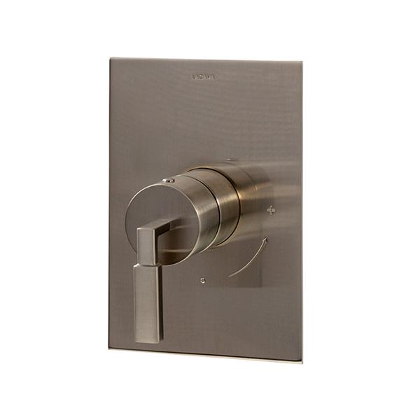 Lacava - Kubista Trim - Built-In Progressive Pressure Balancing Mixer With A Stick Handle And Squared Backplate