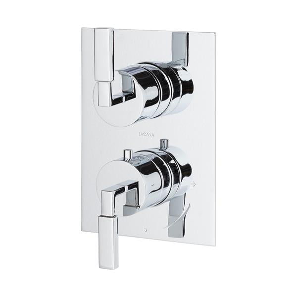 Lacava - Kubista Trim Only - Thermostatic Valve W/1 Way Volume, Gpm 9 (60Psi)