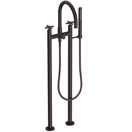 Newport Brass - East Linear Exposed Tub & Hand Shower Set w/Risers