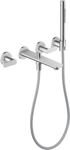 Hansgrohe - Axor Citterio C 3-Hole Wall-Mounted Tub Filler with 1.75 GPM Handshower and Holder