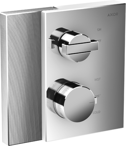 Hansgrohe - Axor Edge Thermostatic Trim with Volume Control - Diamond Cut