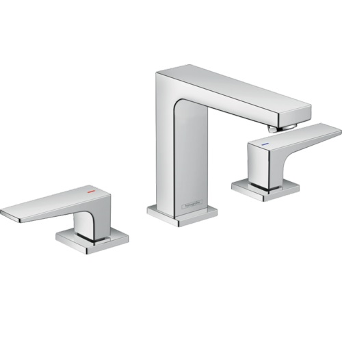 Hansgrohe - Metropol Widespread Faucet 110 with Lever Handles and Pop-Up Drain, 1.2 GPM
