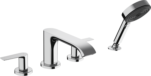 Hansgrohe - Vivenis 4-Hole Roman Tub Set Trim with 1.75 GPM Handshower