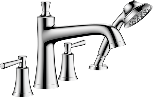 Hansgrohe - Joleena 4-Hole Roman Tub Set Trim with 1.75 GPM Handshower