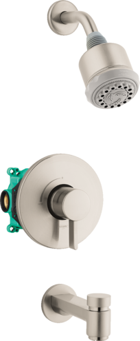 Hansgrohe - Clubmaster Pressure Balance Tub/Shower Set with Rough, 2.5 GPM