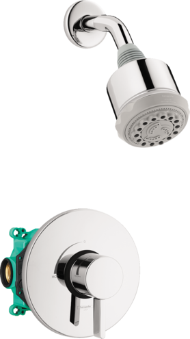 Hansgrohe - Clubmaster Pressure Balance Shower Set with Rough, 2.5 GPM