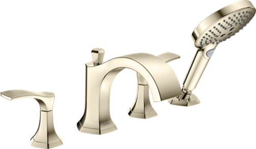 Hansgrohe - Locarno 4-Hole Roman Tub Set Trim with 1.75 GPM Handshower