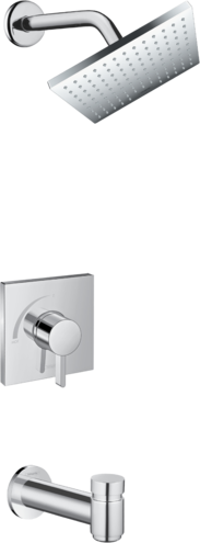 Hansgrohe - Vernis Shape Pressure Balance Tub/Shower Set, 2.5 GPM