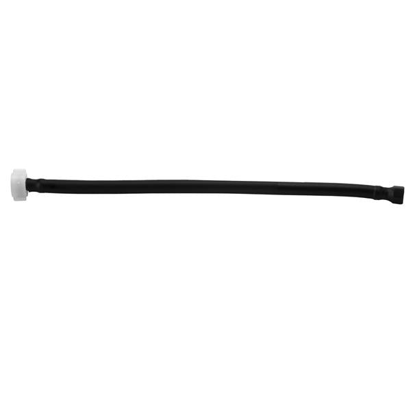 Jaclo - JACLOFLEX™ Black (BLAK) Decorative Cover Stainless Steel Flexible Braided 3/8 Inch O.D. x 7/8 Inch I.D.- 20 Inch Toilet Supply Line with Plastic Nut