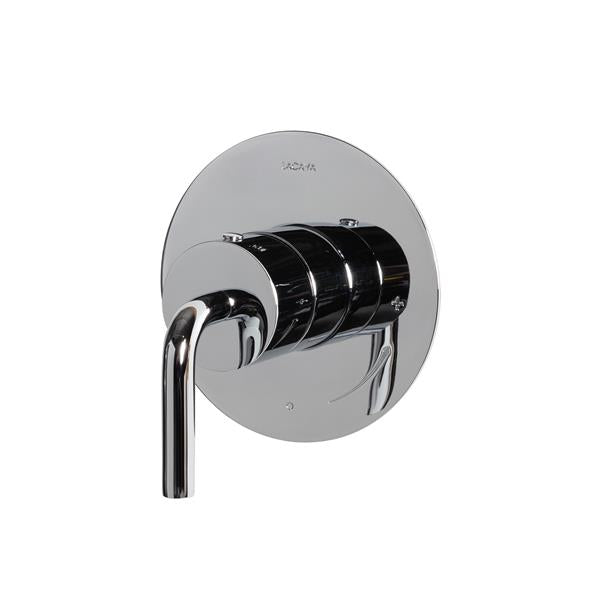 Lacava - Cigno Cigno Trim - Built-In Progressive Pressure Balancing Mixer With A Curved Lever Handle And Round Backplate