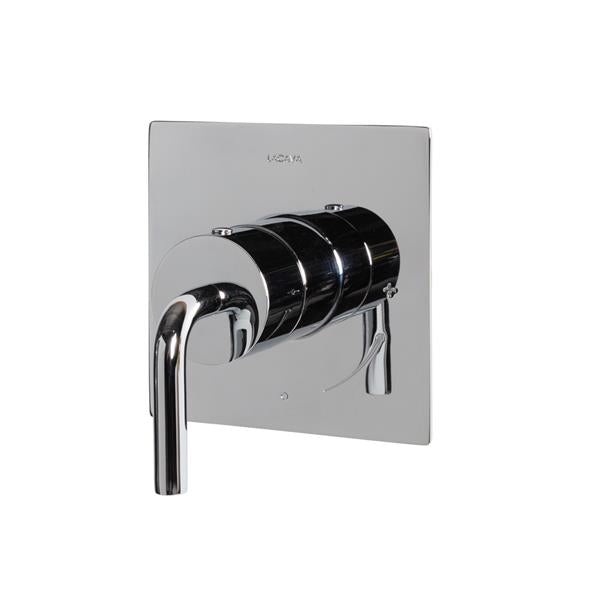 Lacava - Cigno Cigno Trim - Built-In Progressive Pressure Balancing Mixer With A Lever Handle And Squared Backplate