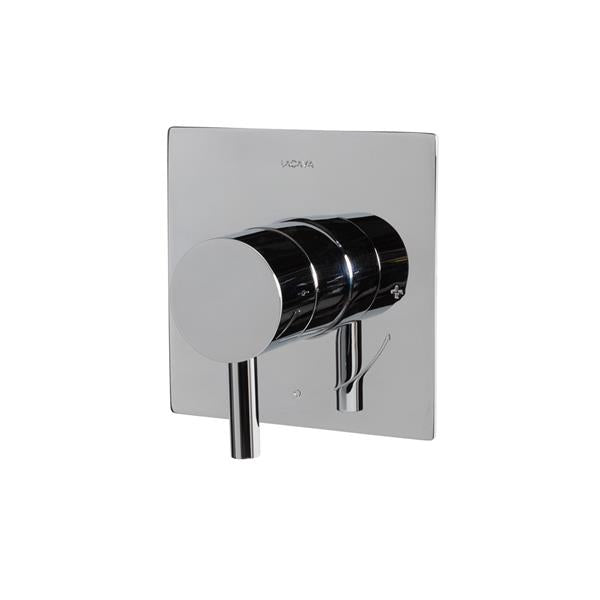 Lacava - Cigno Cigno Trim - Built-In Progressive Pressure Balancing Mixer With A Lever Handle And Squared Backplate