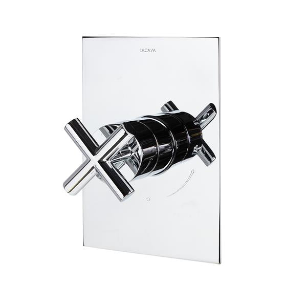 Lacava - Cigno Cigno Trim - Built-In Progressive Pressure Balancing Mixer With A Lever Handle And Squared Backplate