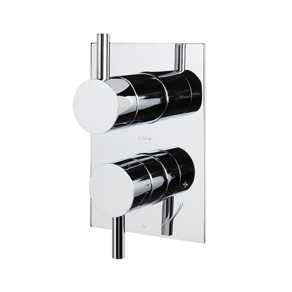 Lacava - Cigno Trim, Non-Sharing, Built-In Progressive Pressure Balancing Mixer With 3- Way Diverter