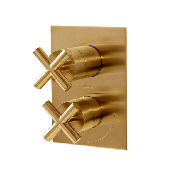 Lacava - Cigno Trim, Sharing, Built-In Progressive Pressure Balancing Mixer With 3- Way Diverter
