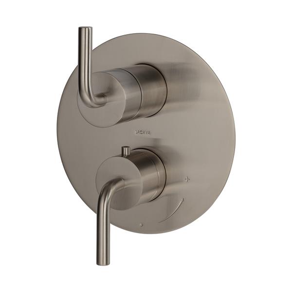 Lacava - Cigno Trim Only - Sharing, Thermostat W 3-Way Shared Diverter + Off, Flow Rate 6.1 Gpm (43.5 Psi)