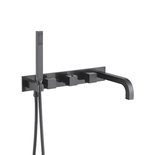 Flusso - Trim For Wall Mount Tub Filler With Hand Shower