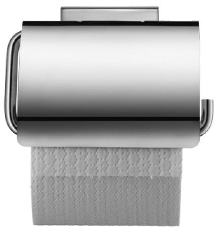Duravit - Karree Single Roll Covered Toilet Paper Holder in Chrome