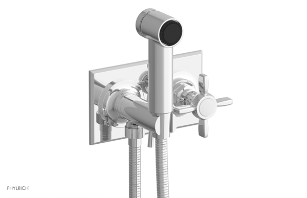 Phylrich - Jamestown Wall Mounted Bidet - Cross Handle