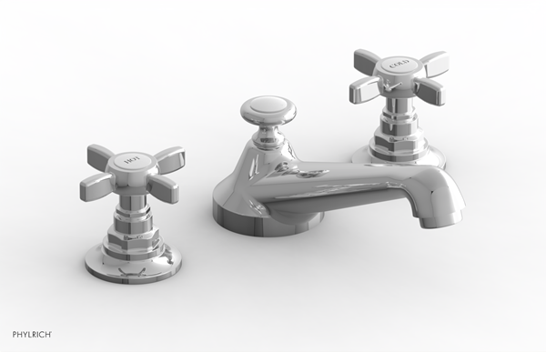 Phylrich - Jamestown Widespread Faucet Low Spout - Cross Handles