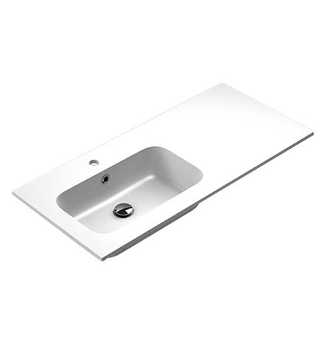Sonia - Mx3 Basin 100 1Ø Offset Edge. Left Mineral Solid Matte