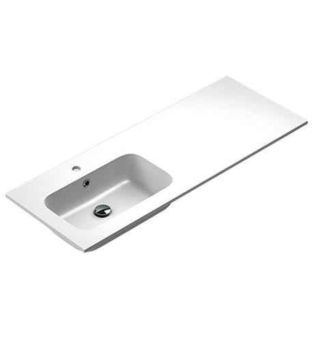 Sonia - Mx3 Basin 120 1Ø Offset Edge. Left Mineral Solid Matte