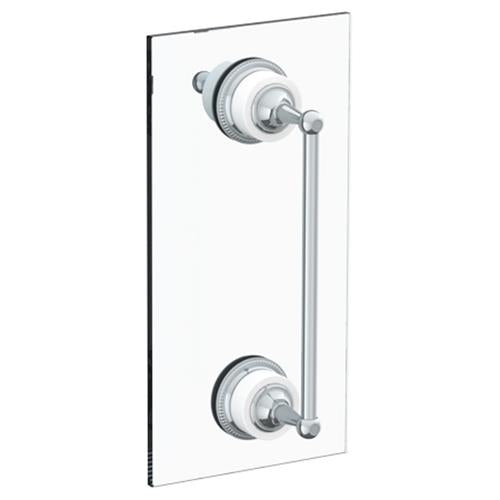 Watermark - Venetian 12 Inch shower door pull with knob/ glass mount towel bar with hook