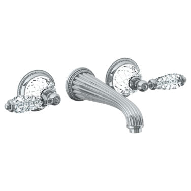 Watermark - Venetian Wall Mounted 3 Hole Lavatory Set with 8 1/4 Inch CTC Spout