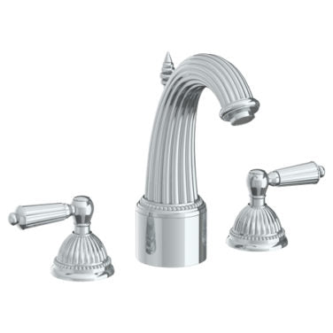 Watermark - Venetian Deck Mounted 3 Hole Extended Lavatory Set