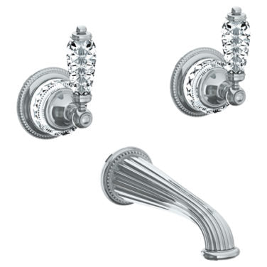 Watermark - Venetian Wall Mounted 3 Hole Bath Set