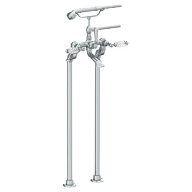 Watermark - Venetian Floor Standing Bath Set with Hand Shower